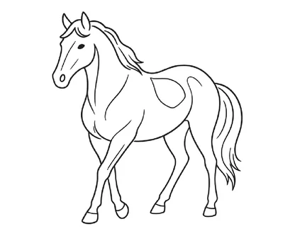 desenhos de cavalos para colorir e imprimir para imprimir e colorir - imagem 11
